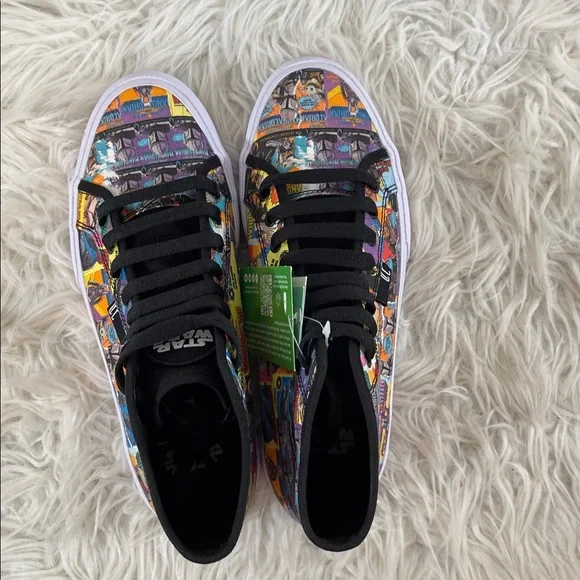 DC Star Wars Manual HI Unisex Black Canvas Skate Inspired Sneakers Shoes Size 8 - Picture 6 of 13